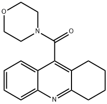 4-[(1,2,3,4-테트라히드로아크리딘-9-일)카르보닐]모르폴린 구조식 이미지
