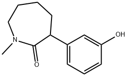 hexahydro-3-(3-hydroxyphenyl)-1-methyl-2H-azepin-2-one Structure