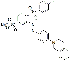 나트륨3-[[4-[에틸(페닐메틸)아미노]페닐]아조]-4-[(4-메틸페닐)술포닐]벤젠술포네이트 구조식 이미지
