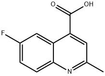 6-FLUORO-2-METHYLQUINOLINE-4-CARBOXYLIC ACID 구조식 이미지