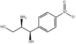 D-(-)-트레오-2-아미노-1-(p-나이트로페닐)프로페인-1,3-다이올 구조식 이미지