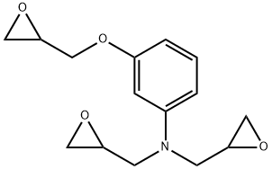 m-(2,3-epoxypropoxy)-N,N-bis(2,3-epoxypropyl)aniline Structure