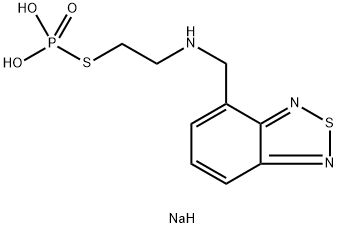 disodium 1-(hydroxy-oxido-phosphoryl)-2-(8-thia-7,9-diazabicyclo[4.3.0 ]nona-2,4,6,9-tetraen-2-ylmethylamino)ethanethiolate Structure