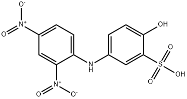 5-[(2,4-dinitrophenyl)amino]-2-hydroxybenzenesulphonic acid Structure