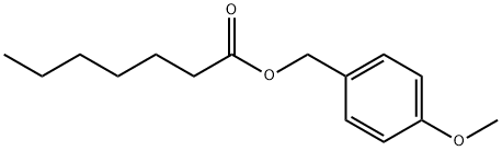 (4-methoxyphenyl)methyl heptanoate Structure