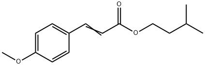 3-(4-메톡시페닐)-2-프로페노익 산, 3-메틸 부틸 에스테르 구조식 이미지