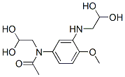 N-(dihydroxyethyl)-N-[3-[(dihydroxyethyl)amino]-4-methoxyphenyl]acetamide Structure