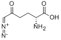 6-DIAZO-5-OXO-D-NORLEUCINE Structure