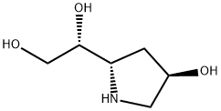 1,2-Ethanediol,1-[(2S,4R)-4-hydroxy-2-pyrrolidinyl]-,(1R)-(9CI) 구조식 이미지