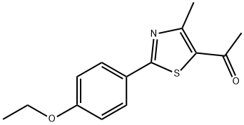 1-[2-(4-Ethoxyphenyl)-4-methyl-5-thiazolyl]ethanone Structure