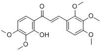 2-PROPEN-1-ONE, 1-(2-HYDROXY-3,4-DIMETHOXYPHENYL)-3-(2,3,4-TRIMETHOXYPHENYL)- Structure