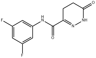 3-Пиридазинкарбоксамид, N- (3,5-дифторфенил) -1,4,5,6-тетрагидро-6-оксо- структурированное изображение