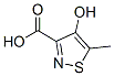 3-이소티아졸카르복실산,4-히드록시-5-메틸-(9CI) 구조식 이미지