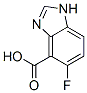 1H-Benzimidazole-4-carboxylic  acid,  5-fluoro-  (9CI) Structure