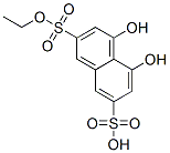 ethyl-4,5-dihydroxynaphthalene-2,7-disulphonic acid Structure