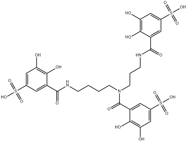 N,N',N"-트리스(2,3-디하이드록시-5-설포벤조일)-1,5,10-트리아자데칸 구조식 이미지