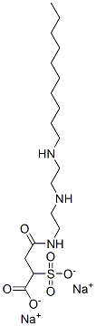 4-[[2-[[2-(Decylamino)ethyl]amino]ethyl]amino]-4-oxo-2-sulfobutanoic acid disodium salt Structure