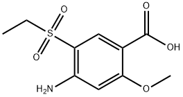 4-Amino-5-ethylsulfonyl-2-methoxybenzoic acid 구조식 이미지