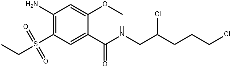 4-amino-N-(2,5-dichloropentyl)-5-(ethylsulphonyl)-2-methoxybenzamide Structure