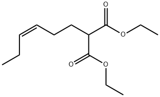 (Z)-3-Hexenylmalonic acid diethyl ester 구조식 이미지