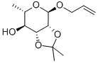 Allyl 2,3-O-isopropylidene-a-L-rhamnopyranoside Structure