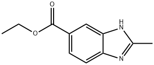 2-METHYL-1H-BENZIMIDAZOLE-5-CARBOXYLICACID에틸에스테르 구조식 이미지