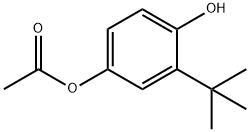 2-(1,1-Dimethylethyl)-1,4-benzenediol 4-acetate Structure
