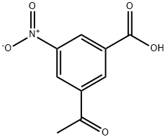 3-acetyl-5-nitrobenzoic acid Structure