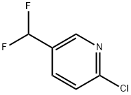 2-Chloro-5-(difluoromethyl)pyridine 구조식 이미지