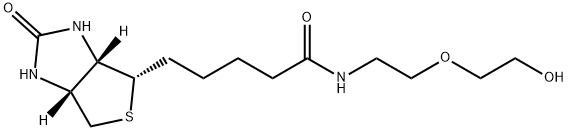 1H-Thieno[3,4-d]iMidazole-4-pentanaMide, hexahydro-N-[2-(2-hydroxyethoxy)ethyl]-2-oxo-, (3aS,4S,6aR)- 구조식 이미지