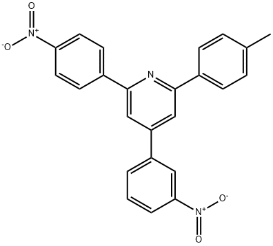 4-(3-nitrophenyl)-6-(4-nitrophenyl)-2-(p-tolyl)pyridine 구조식 이미지