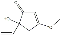 (+)-5-Ethenyl-5-hydroxy-3-methoxy-2-cyclopenten-1-one Structure