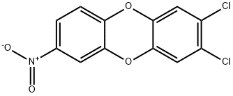 2,3-디클로로-7-니트로디벤조-4-디옥신 구조식 이미지