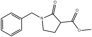 3-Pyrrolidinecarboxylic acid, 2-oxo-1-(phenylmethyl)-, methyl ester 구조식 이미지