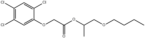 (2,4,5-Trichlorophenoxy)acetic acid 2-butyloxy-1-methylethyl ester Structure