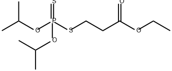 ethyl 3-[[bis(1-methylethoxy)phosphinothioyl]thio]propionate Structure