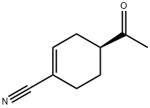 1-Cyclohexene-1-carbonitrile, 4-acetyl-, (S)- (9CI) Structure