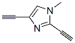 1H-Imidazole, 2,4-diethynyl-1-methyl- (9CI) Structure