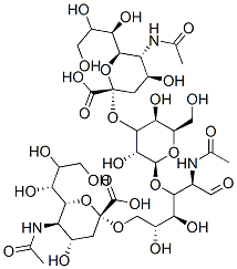 (2S,4S,5R,6R)-5-acetamido-2-[(2R,3R,4S,5S,6R)-2-[(2R,3R,4S,5R)-2-acetamido-6-[(2R,4S,5R,6R)-5-acetamido-2-carboxy-4-hydroxy-6-[(1R,2R)-1,2,3-trihydroxypropyl]oxan-2-yl]oxy-4,5-dihydroxy-1-oxo-hexan-3-yl]oxy-3,5-dihydroxy-6-(hydroxymethyl)oxan-4-yl]oxy-4-hydroxy-6-[(1R,2R)-1,2,3-trihydroxypropyl]oxane-2-carboxylic acid 구조식 이미지