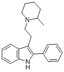 3-(2-(2-Methyl-1-piperidinyl)ethyl)-2-phenyl-1H-indole Structure