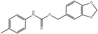 카르바닐산,p-메틸-,피페로닐에스테르(7CI,8CI) 구조식 이미지