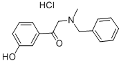 benzyl(3-hydroxyphenacyl)methylammonium chloride 구조식 이미지