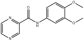 Pyrazinecarboxamide, N-(3,4-dimethoxyphenyl)- (9CI) Structure