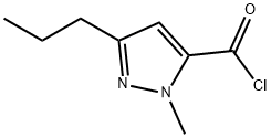1H-Pyrazole-5-carbonyl chloride, 1-methyl-3-propyl- (9CI) Structure