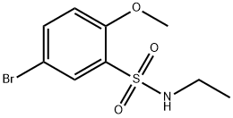 5-BROMO-N-ETHYL-2-METHOXYBENZENESULPHONAMIDE 구조식 이미지