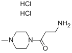 3-AMINO-1-(4-METHYL-PIPERAZIN-1-YL)-1-PROPANONE 2 HCL 구조식 이미지