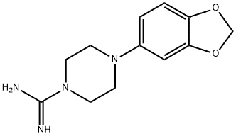 4-BENZO[1,3]DIOXOL-5-YL-PIPERAZINE-1-CARBOXAMIDINE Structure