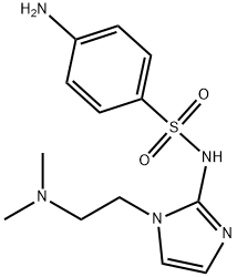 Benzenesulfonamide, 4-amino-N-(1-(2-(dimethylamino)ethyl)-1H-imidazol- 2-yl)- 구조식 이미지
