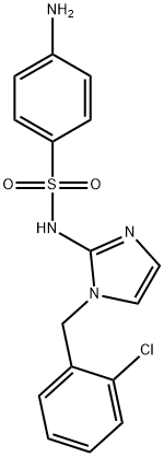 Benzenesulfonamide, 4-amino-N-(1-((2-chlorophenyl)methyl)-1H-imidazol- 2-yl)- Structure