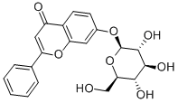 7-HYDROXYFLAVONE-BETA-D-GLUCOSIDE 구조식 이미지